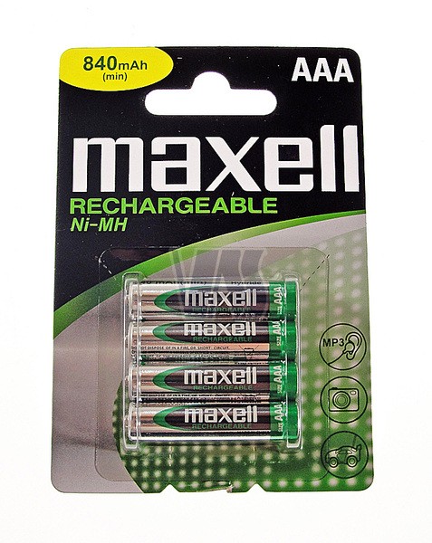 Maxell Baterija Punjiva R 03 840Mah