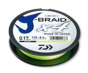 J-BRAID X4 0.19mm 135m YELLOW (12740-019)
