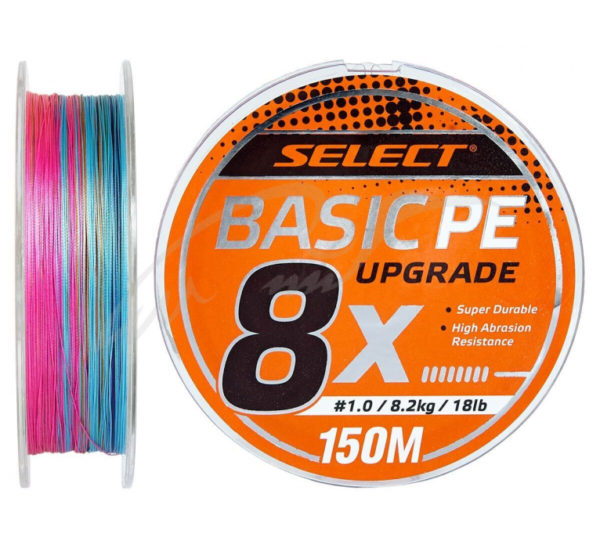 Najloni, monofili, strune i sajlice, Upredene (pletene) strune, Select Basic PE8 Multicolor 150m. 0,16mm