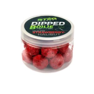 Dipped boilie 100g 20mm Strawberry-Halibut (SP012101