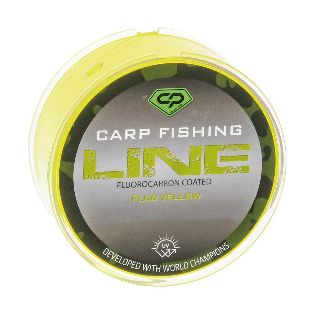 CARP FISHING LINE FLUO YELLOW Fluorocarbon Coated 300m 0.370mm (CP5103-035)