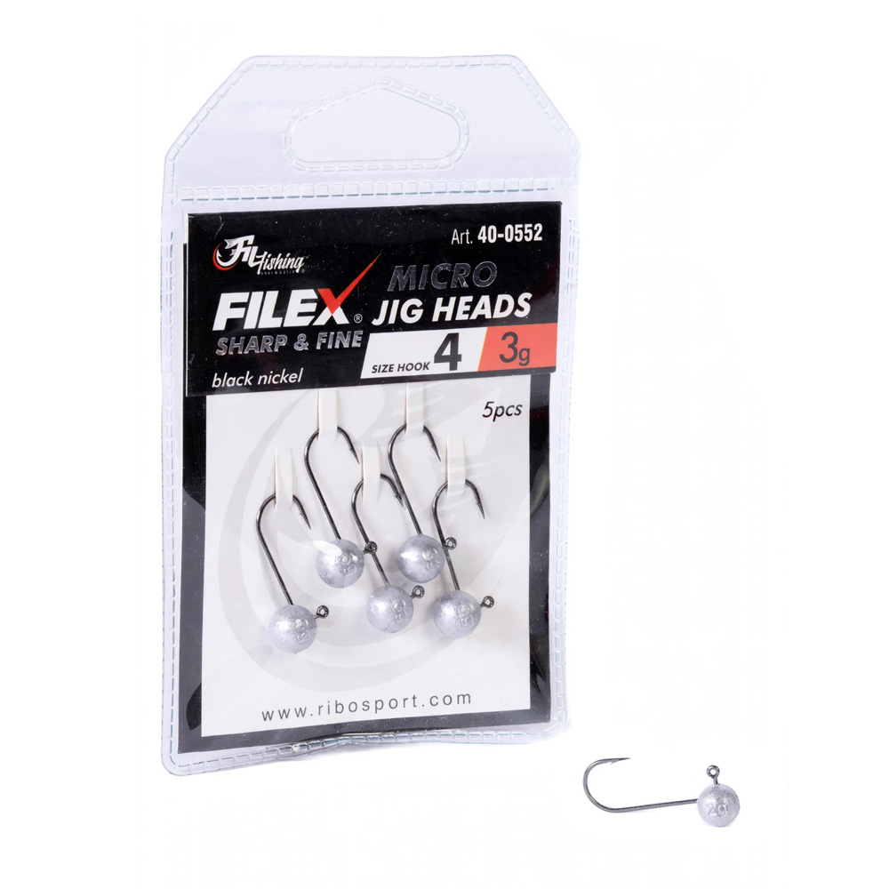 FILEX MICRO JIG HEADS #4 2g, 3g
